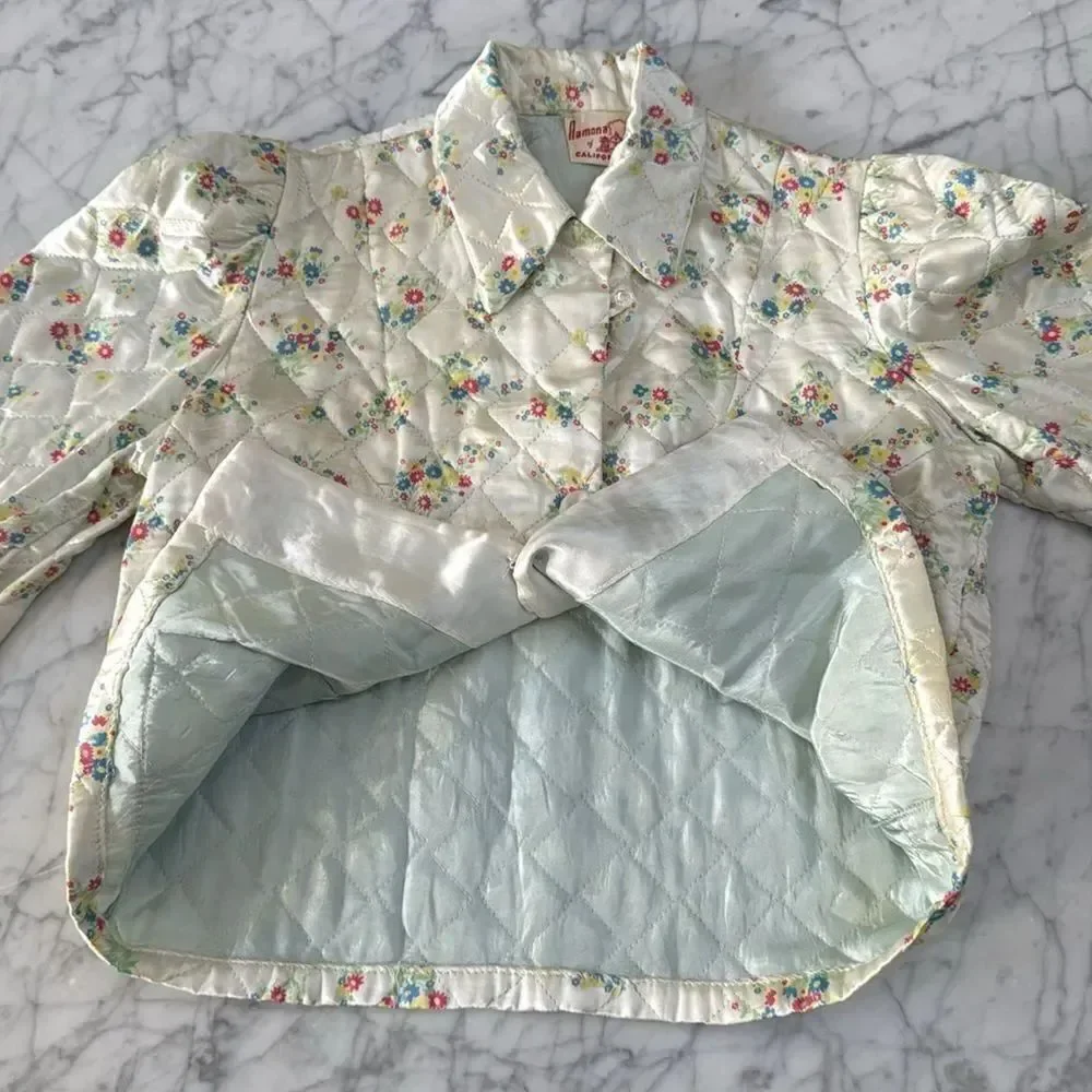 None vintage quilted